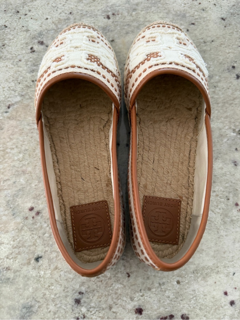 Tory Burch Natural and Tan Espadrille Flats - Picture 8 of 10